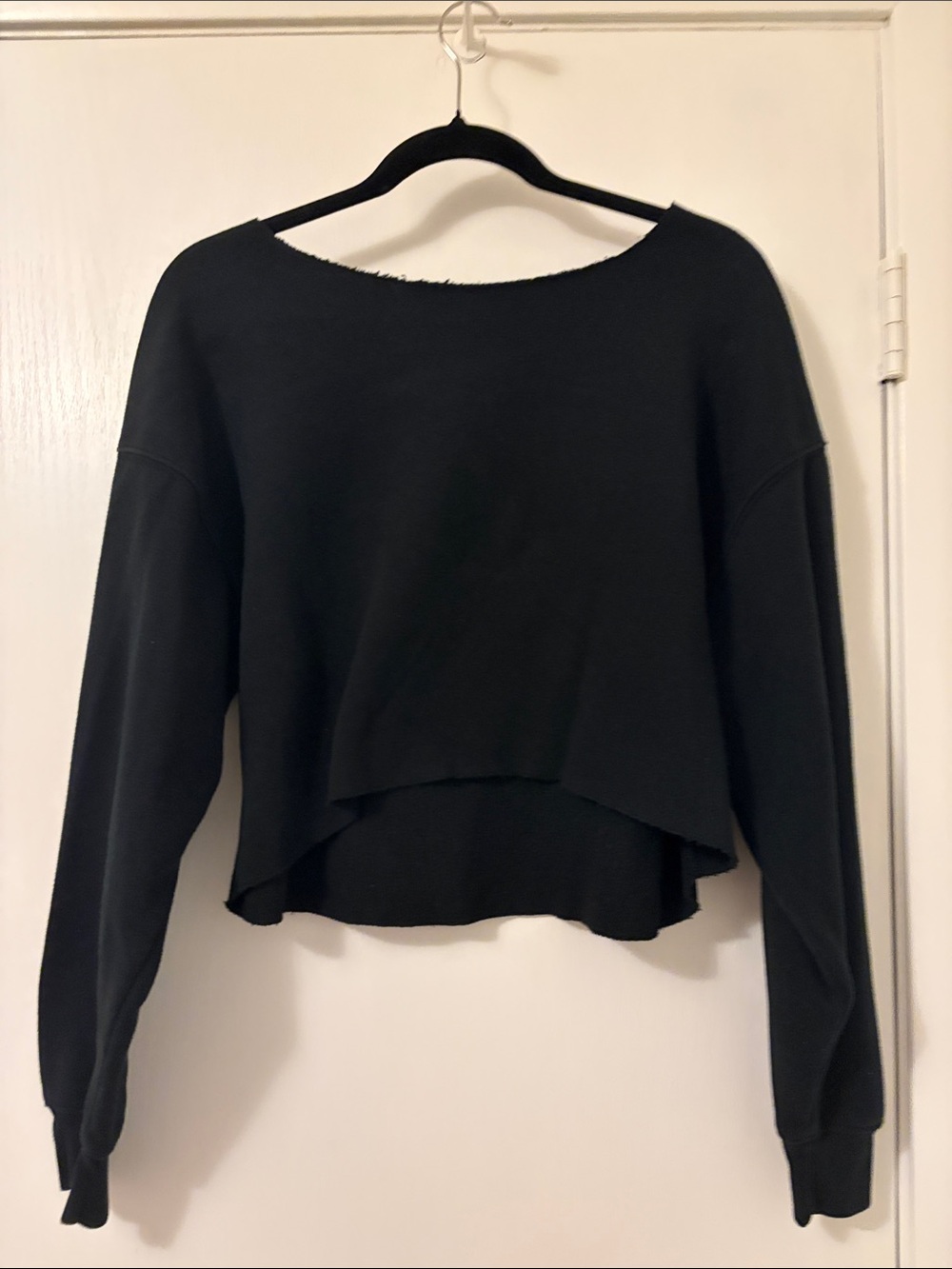 Target Black Cropped Crewneck Sweatshirt - Women s